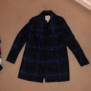Women’s Maralyn & Me Black/Blue Trench Coat